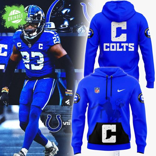 Men’s Indianapolis Colts Blue Nike Pullover Hoodie