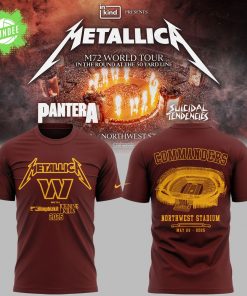 Metallic M72 World Tour x Washington Commanders Tshirt 2025