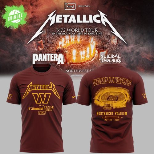 Metallic M72 World Tour x Washington Commanders Tshirt 2025