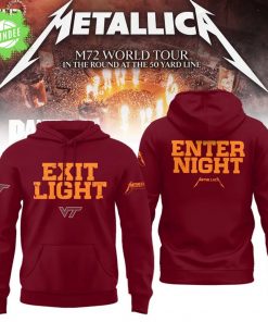 Metallica x Virginia “Exit Light Enter Night” Red Hoodie – Rock Tribute Edition