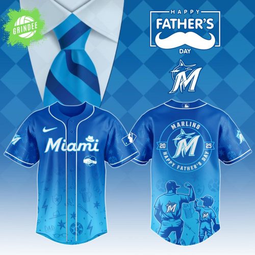 Miami Marlins 2025 Father’s Day Jersey – Baseball Team Jersey Gift