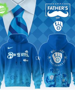 Milwaukee Brewers 2025 Father’s Day Hoodie – Baseball Team Edition