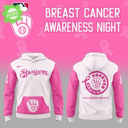 Milwaukee Brewers Cancer Awareness Day Hoodie