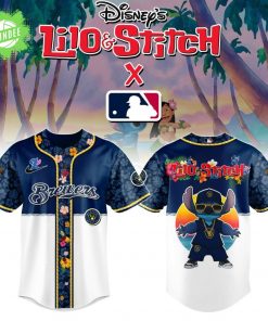 Milwaukee Brewers MLB x Lilo & Stitch Jersey