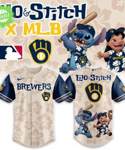 Milwaukee Brewers x Lilo & Stitch 2025 Baseball Jersey