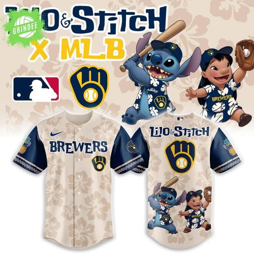 Milwaukee Brewers x Lilo & Stitch 2025 Baseball Jersey