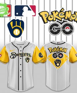 Milwaukee Brewers x Pokémon Go Night 2025 Baseball Jersey