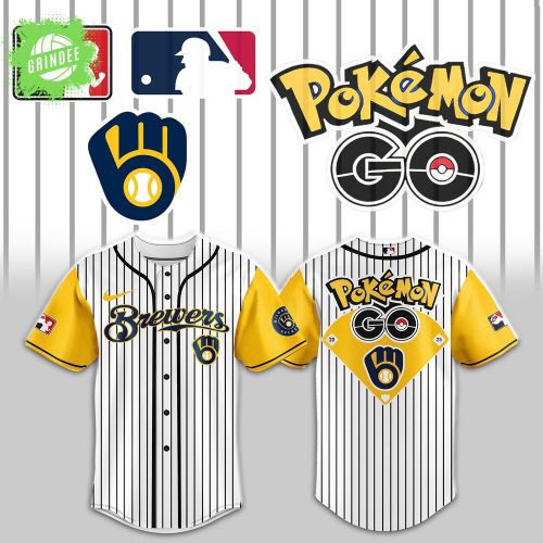 Milwaukee Brewers x Pokémon Go Night 2025 Baseball Jersey