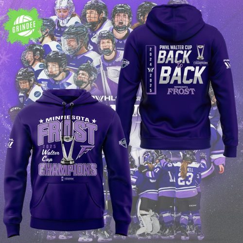 Minnesota Frost Back to Back Champions WALTER CUP 2025 Hoodie