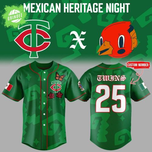 Minnesota Twins Mexican Heritage Night 2025 Baseball Jersey