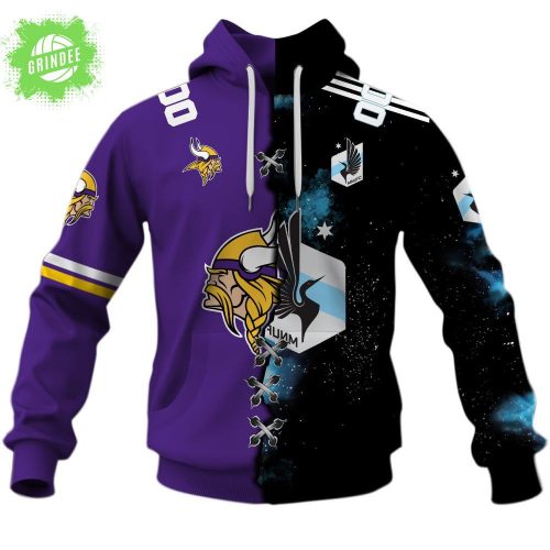 Minnesota United FC x Minnesota Vikings Special Hoodie (MLS x NFL Collab)