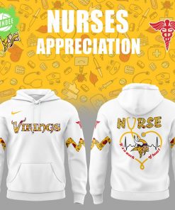 Minnesota Vikings Nurses Appreciation Trending Hoodie – Healthcare Tribute