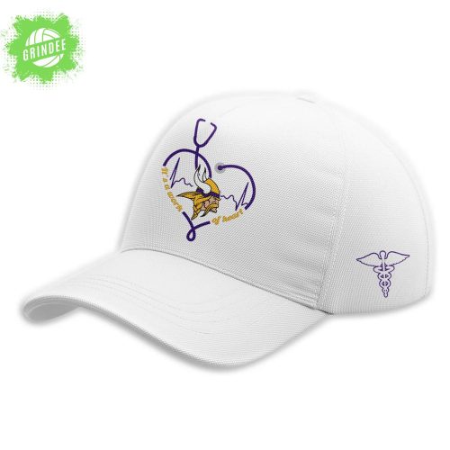 Minnesota Vikings Nurses Night 2025 White Hoodie – Limited Edition