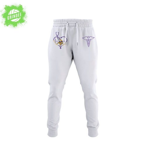 Minnesota Vikings Nurses Night 2025 White Hoodie – Limited Edition