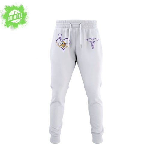 Minnesota Vikings Nurses Night 2025 White Hoodie – Limited Edition