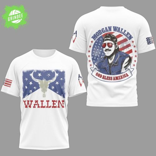 Morgan Wallen God Bless America T-Shirt – 4th of July Country Music Tee