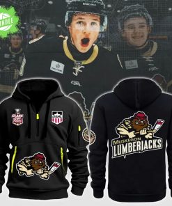 Muskegon Lumberjacks 2025 New Quarter Zip Hoodie – Ice Hockey Fan Pullover
