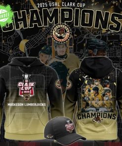 Muskegon Lumberjacks 2025 USHL Clark Cup Champions Hoodie – Hockey Victory Gear