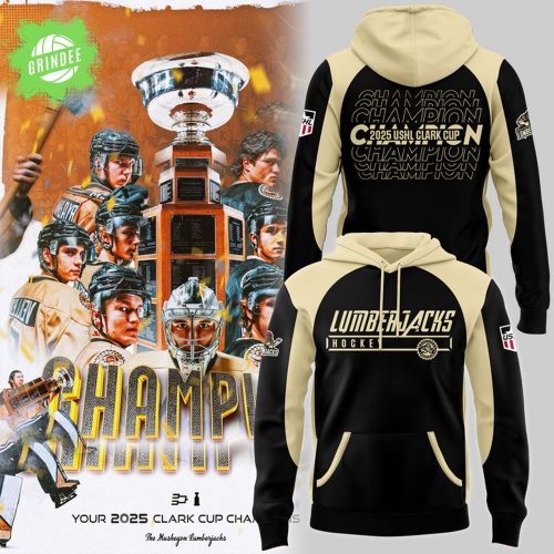 Muskegon Lumberjacks Clark Cup Champions 2025 New Design Hoodie – Limited Fan Gear