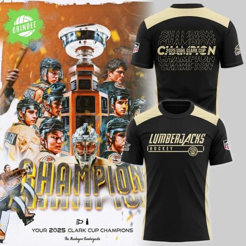 Muskegon Lumberjacks Clark Cup Champions 2025 T-Shirt – USHL Victory Tee