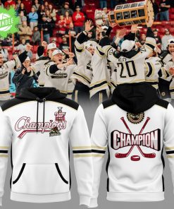 Muskegon Lumberjacks Clark Cup Champions 2025 White Hoodie – Ice Hockey Apparel