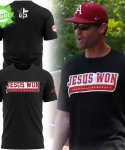 New Jesus Won Arkansas Baseball T-Shirt