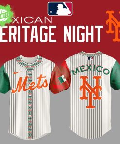 New York Mets 2025 Mexican Heritage Night Striped Combo Jersey