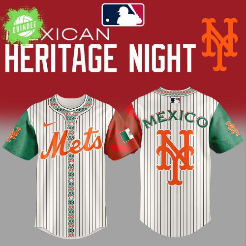 New York Mets 2025 Mexican Heritage Night Striped Combo Jersey