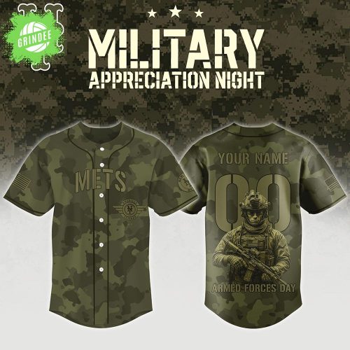 New York Mets Military & Armed Forces Day Jersey – 2025 Baseball Tribute Edition