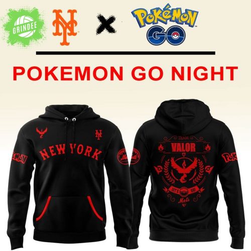 New York Mets Pokemon Go Team Valor Hoodie 2025