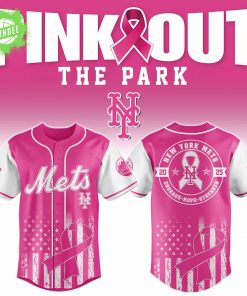 New York Mets x Pink Out The Park 2025 Custom 3D Baseball Jersey
