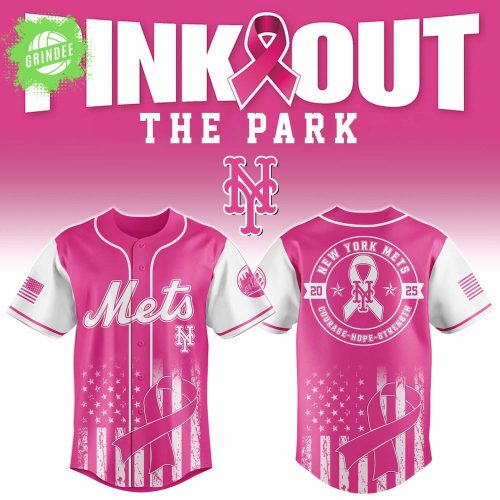New York Mets x Pink Out The Park 2025 Custom 3D Baseball Jersey