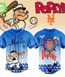 New York Mets x Popeye Jersey 2025 – Comic Collab Limited Baseball Jersey
