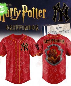 New York Yankees x Harry Potter 2025 Gryffindor Edition Jersey