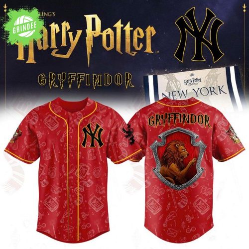 New York Yankees x Harry Potter 2025 Gryffindor Edition Jersey