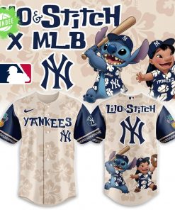 New York Yankees x Lilo & Stitch 2025 Baseball Jersey Combo