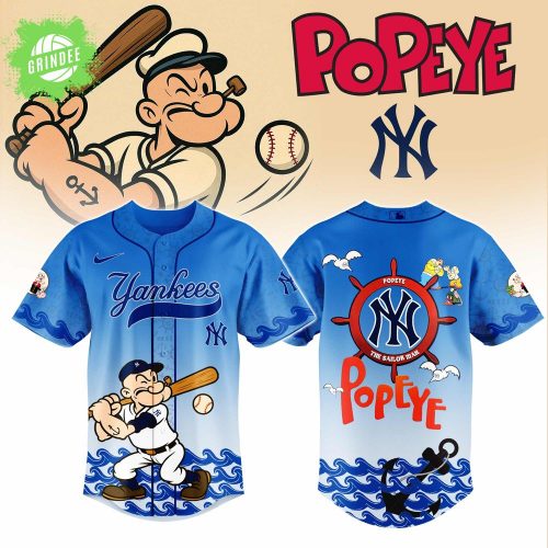 New York Yankees x Popeye Jersey 2025 – MLB Limited Classic Collaboration