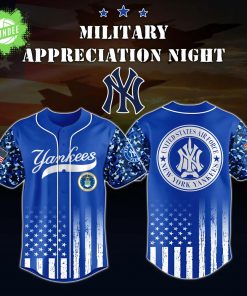 New York Yankees x US Air Force Night Jersey 2025 – Limited MLB 3D Shirt