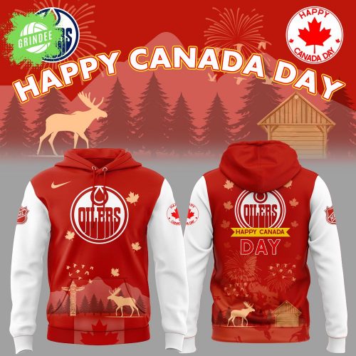 Oilers x Happy Canada Day 2025 Hoodie