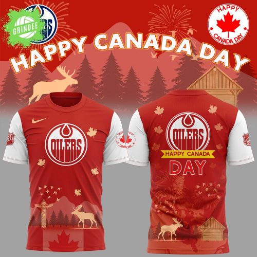 Oilers x Happy Canada Day 2025 Tshirt