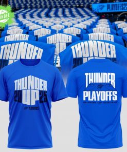 Oklahoma City Thunder Playoff 2025 Blue T-Shirt – Official Fan Shirt