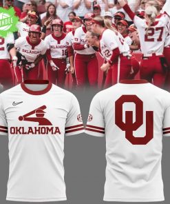 Oklahoma Softball White T-Shirt 2025 – College Softball Champions Fan Tee