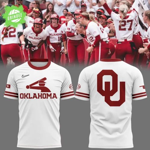 Oklahoma Softball White T-Shirt 2025 – College Softball Champions Fan Tee