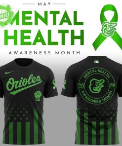 Orioles x Mental Health Awareness Month 2025 Graphic Tee Shirt