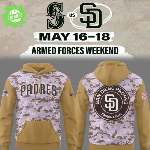 Padres Baseball Military Tribute Hoodie