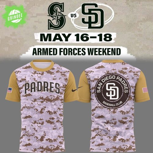 Padres Baseball Military Tribute T-Shirt