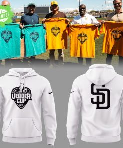 Padres Baseball Vadder Cup White Hoodie 2025