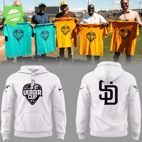 Padres Baseball Vadder Cup White Hoodie 2025