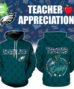 Philadelphia Eagles Teacher Appreciation 3D Hoodie – Limited Edition 2025