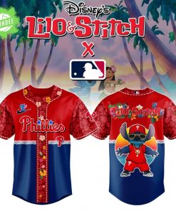 Philadelphia Phillies MLB x Lilo & Stitch Jersey